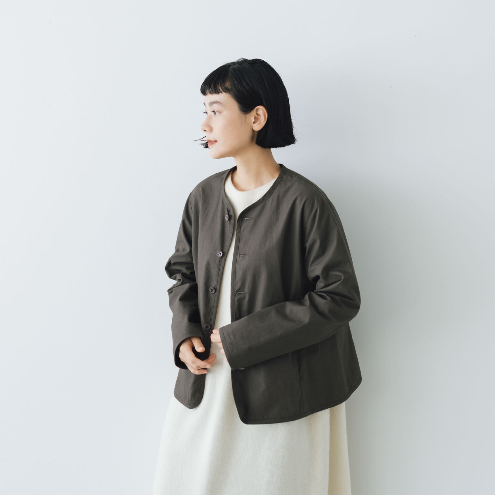 Yoli Cotton simple jacket［予約／1月下旬お届け予定］