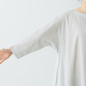 Yoli Check boatneck onepiece ベージュ［予約／7月中旬お届け予定］