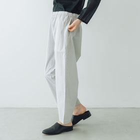 Yoli Check cotton easy pants ベージュ［予約／7月中旬お届け予定］