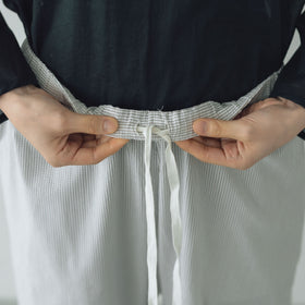 Yoli Check cotton easy pants ベージュ［予約／7月中旬お届け予定］