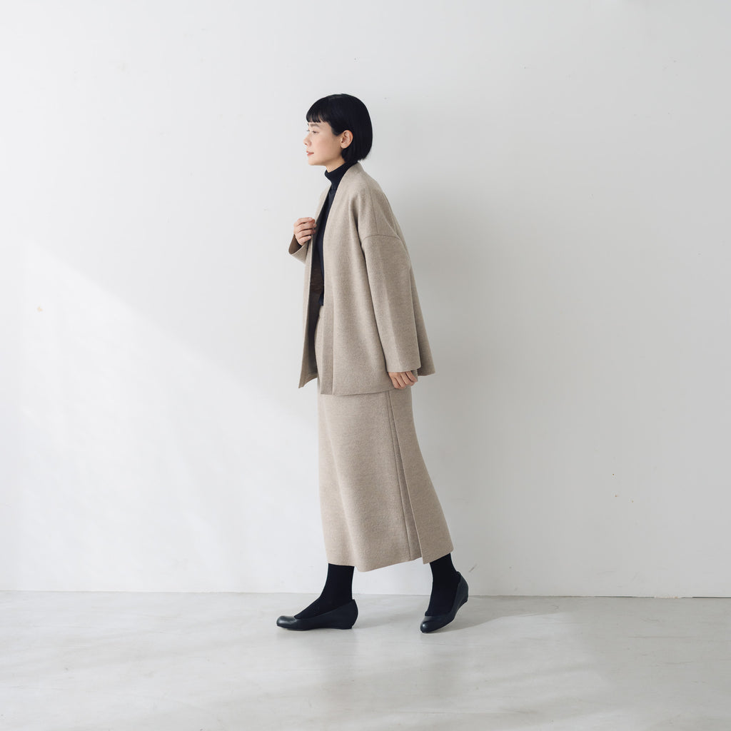 Yoli Felted wool tight skirt