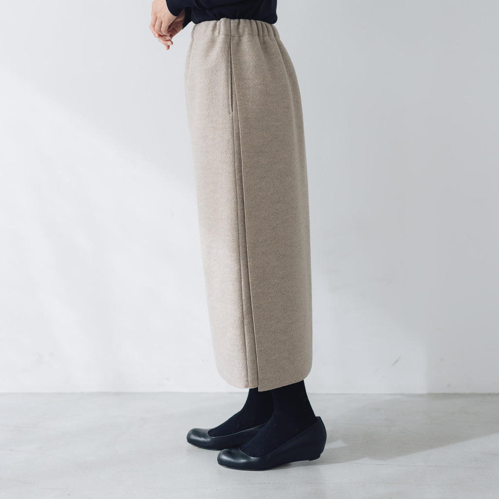 Yoli Felted wool tight skirt