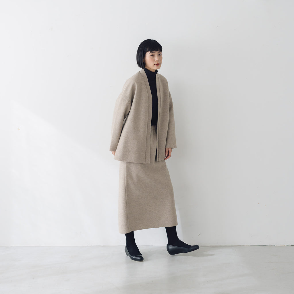 Yoli Felted wool tight skirt