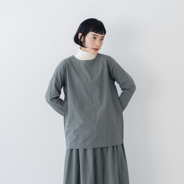 Yoli Check simple blouse