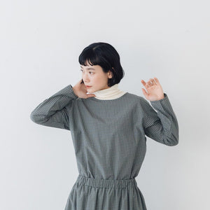 Yoli Check simple blouse ｜くらすこと公式オンラインストア