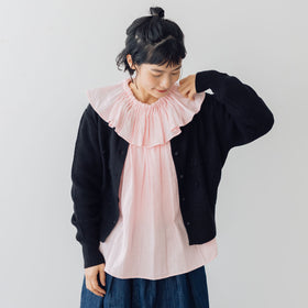pot and tea ハンド刺繍綿カーディガン［一部期間限定販売］