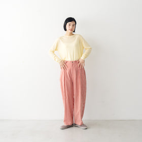 me. flow cotton silk ロングスリーブT