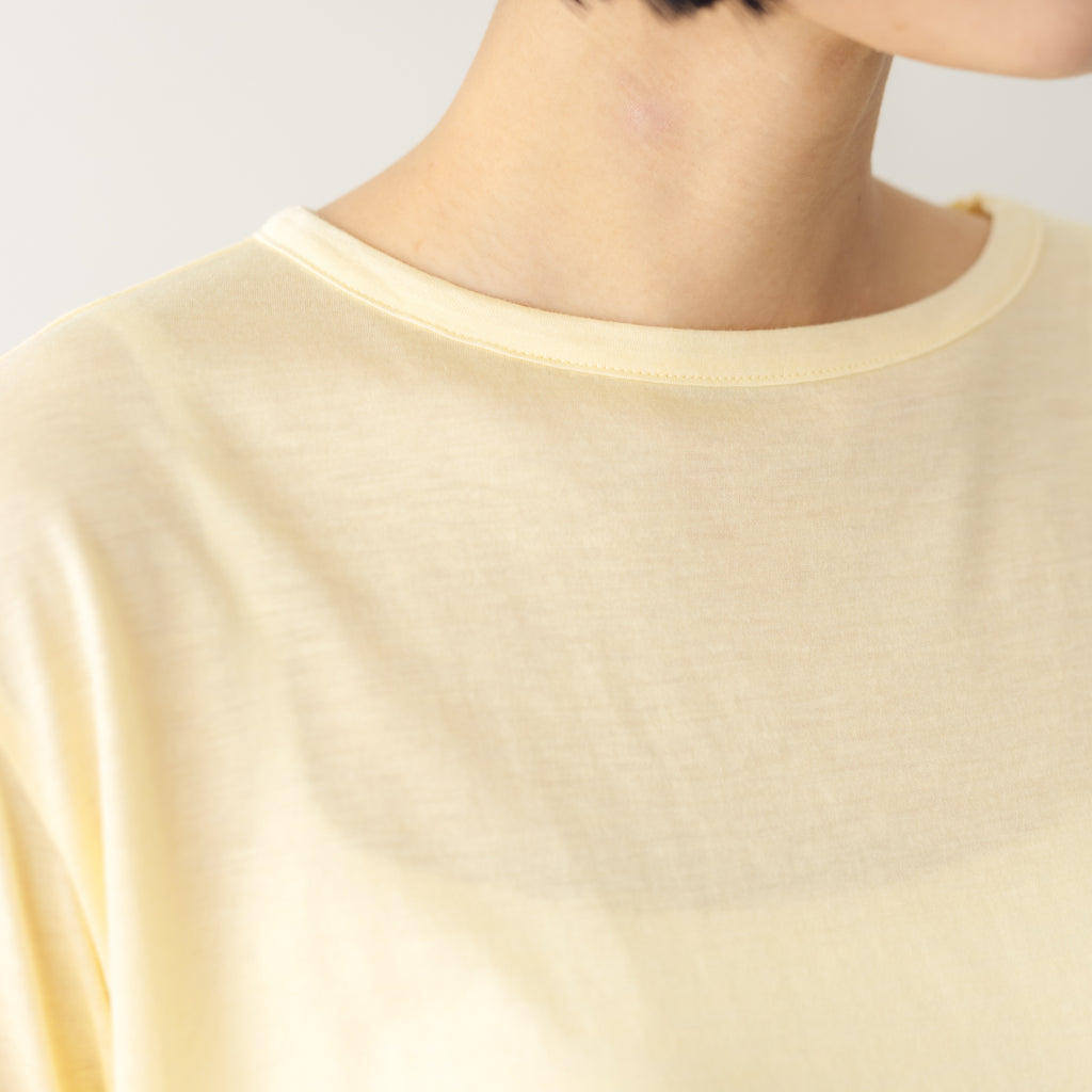 me. flow cotton silk ロングスリーブT