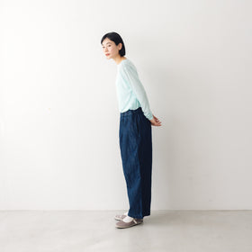 me. flow cotton silk ロングスリーブT
