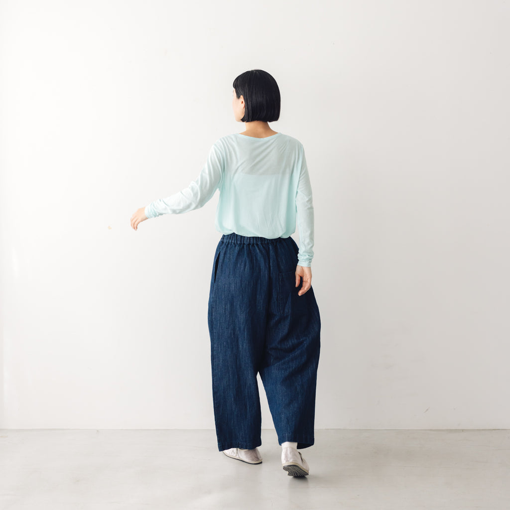 me. flow cotton silk ロングスリーブT
