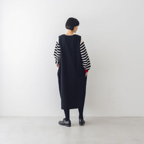 atelier naruse コットンウールヘリンボーン ジャンパースカート