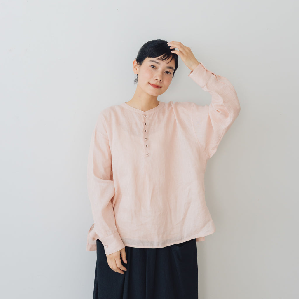 atelier naruse リネンスモックブラウス