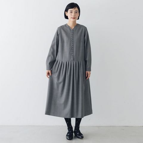 atelier naruse FORMAL クルミボタンワンピース［期間限定販売］