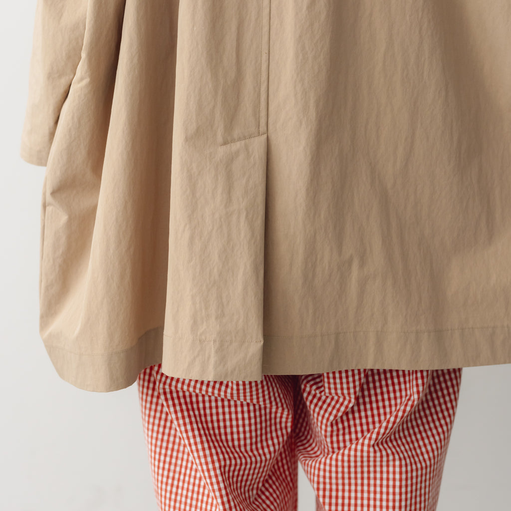 atelier naruse コットンナイロンタフタフーデットコート