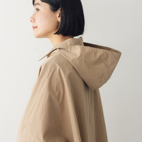 atelier naruse コットンナイロンタフタフーデットコート