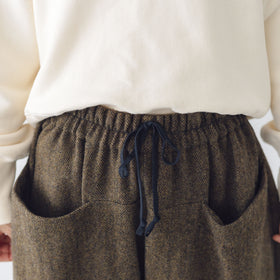 atelier naruse ブリティッシュウールツイード ワイドルーズパンツ
