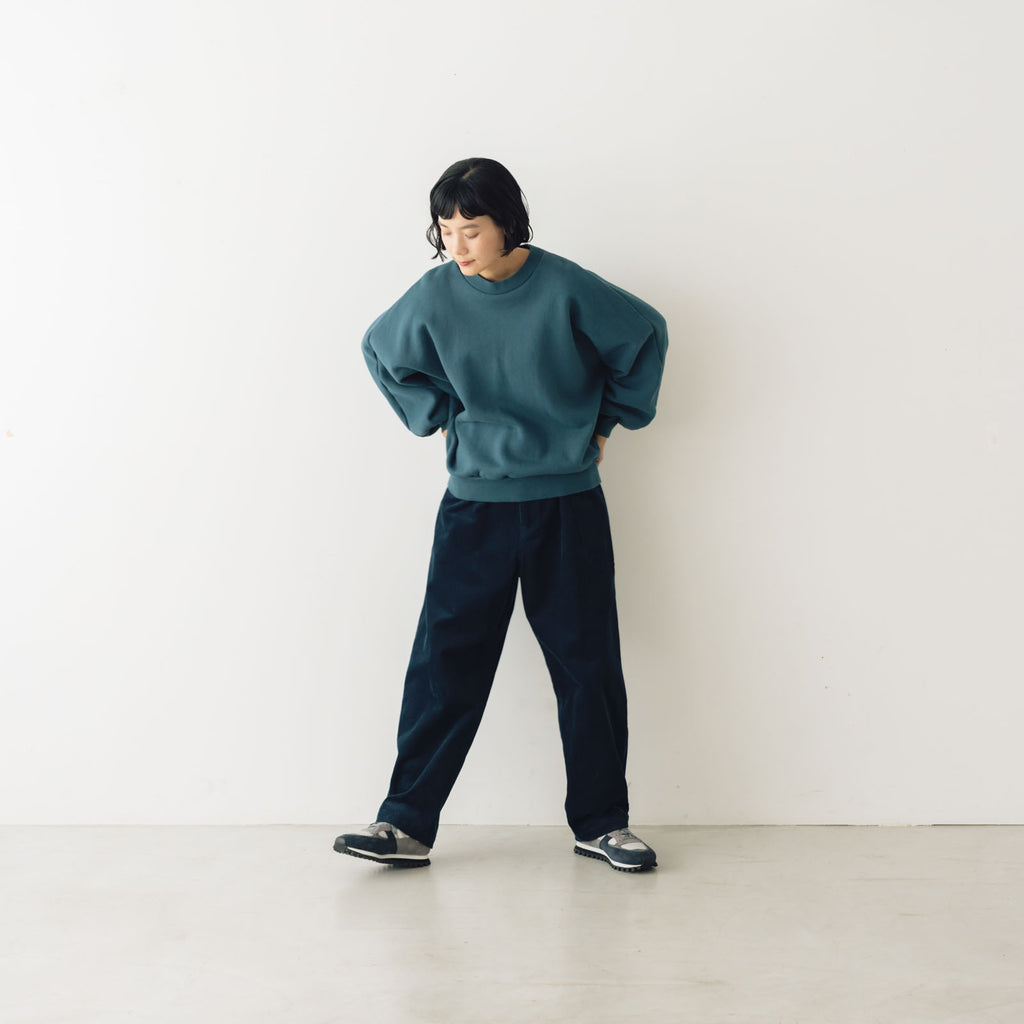 atelier naruse コットンコーデュロイパンツ ネイビー