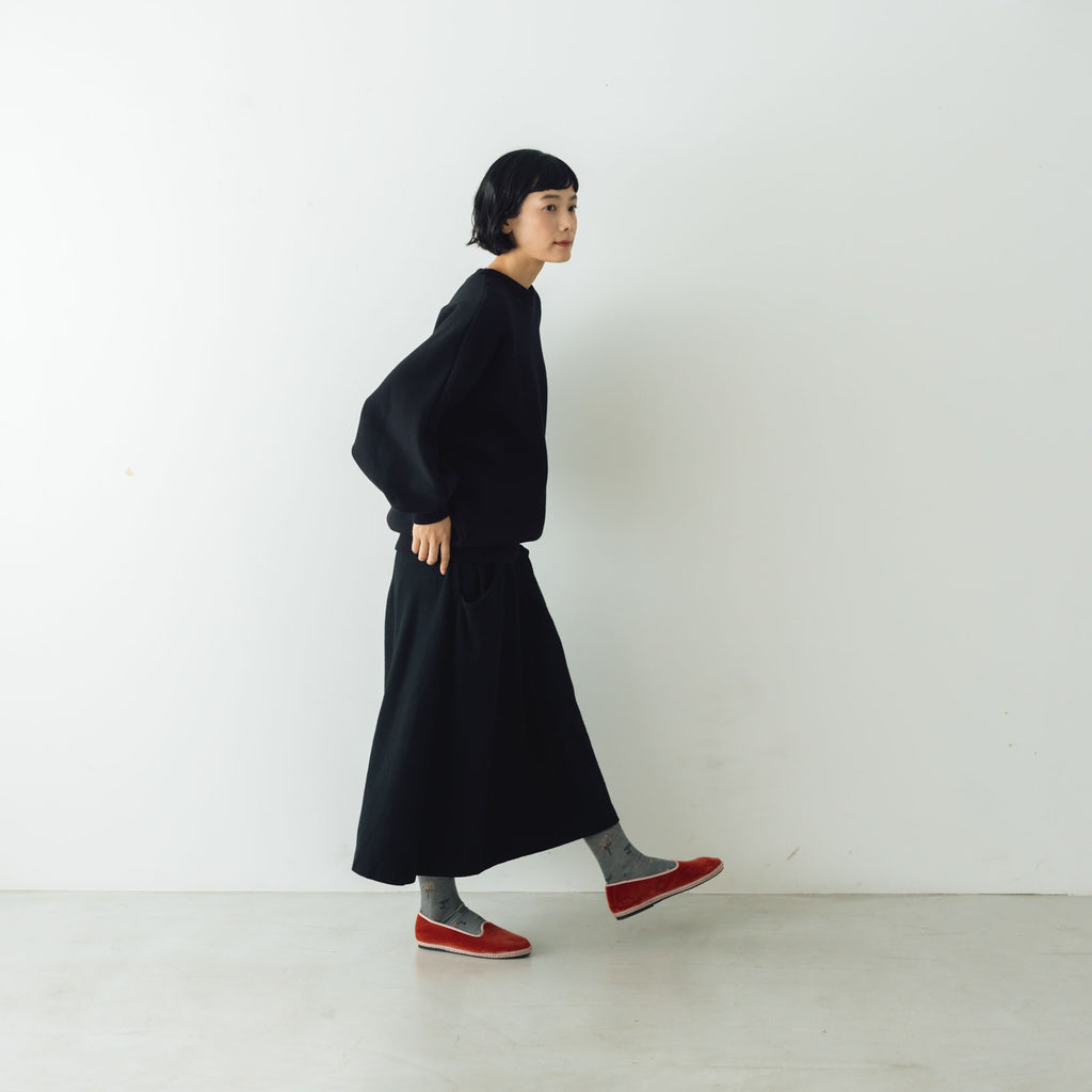 atelier naruse ウールポンチギャザースカート