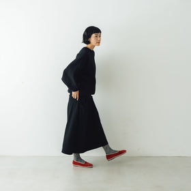 atelier naruse ウールポンチギャザースカート