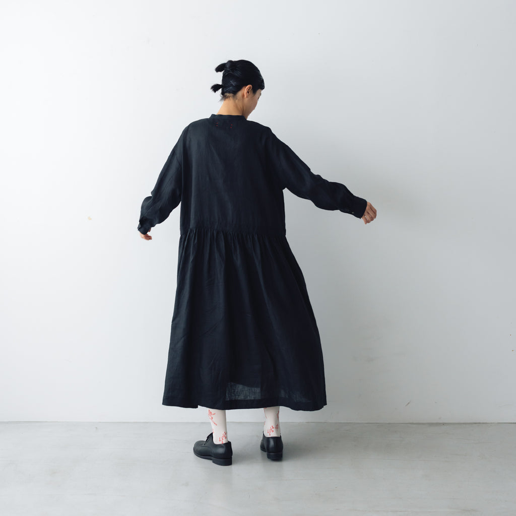 atelier naruse リネンシャツワンピース