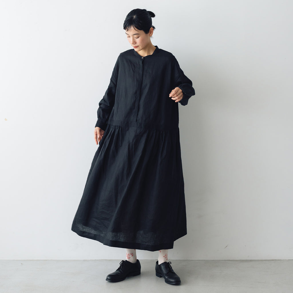 atelier naruse リネンシャツワンピース