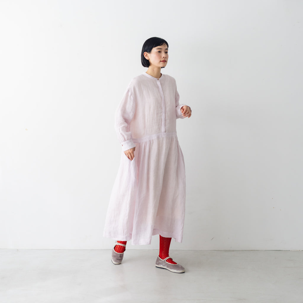 atelier naruse リネンシャツワンピース