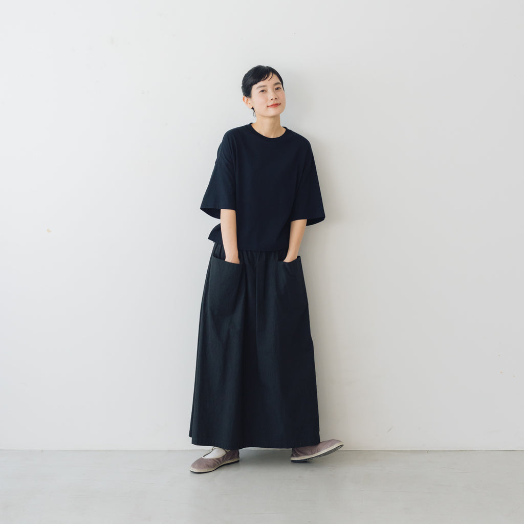 atelier naruse ダウンプルーフコットンカットインポケットスカート