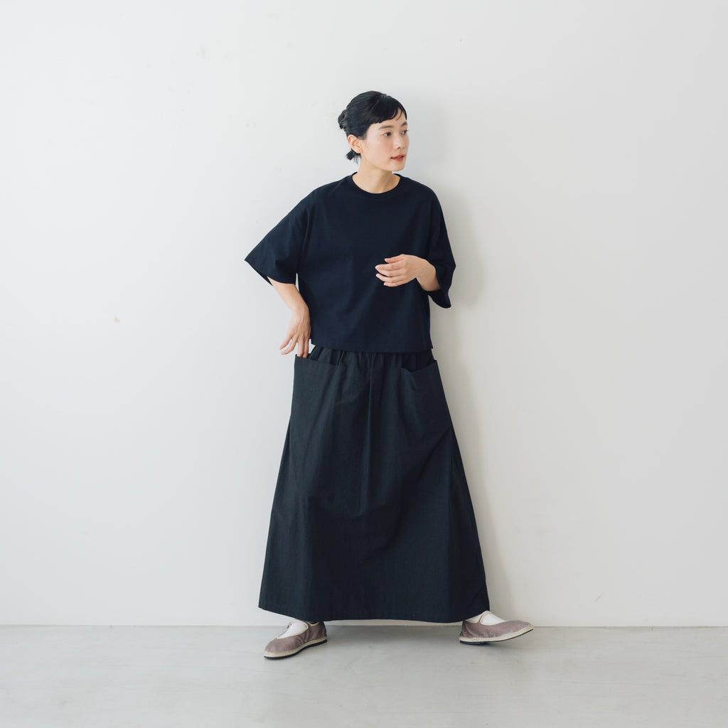 atelier naruse ダウンプルーフコットンカットインポケットスカート