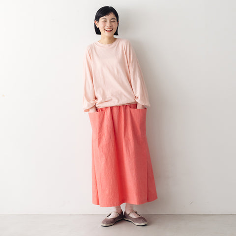 atelier naruse ダウンプルーフコットンカットインポケットスカート