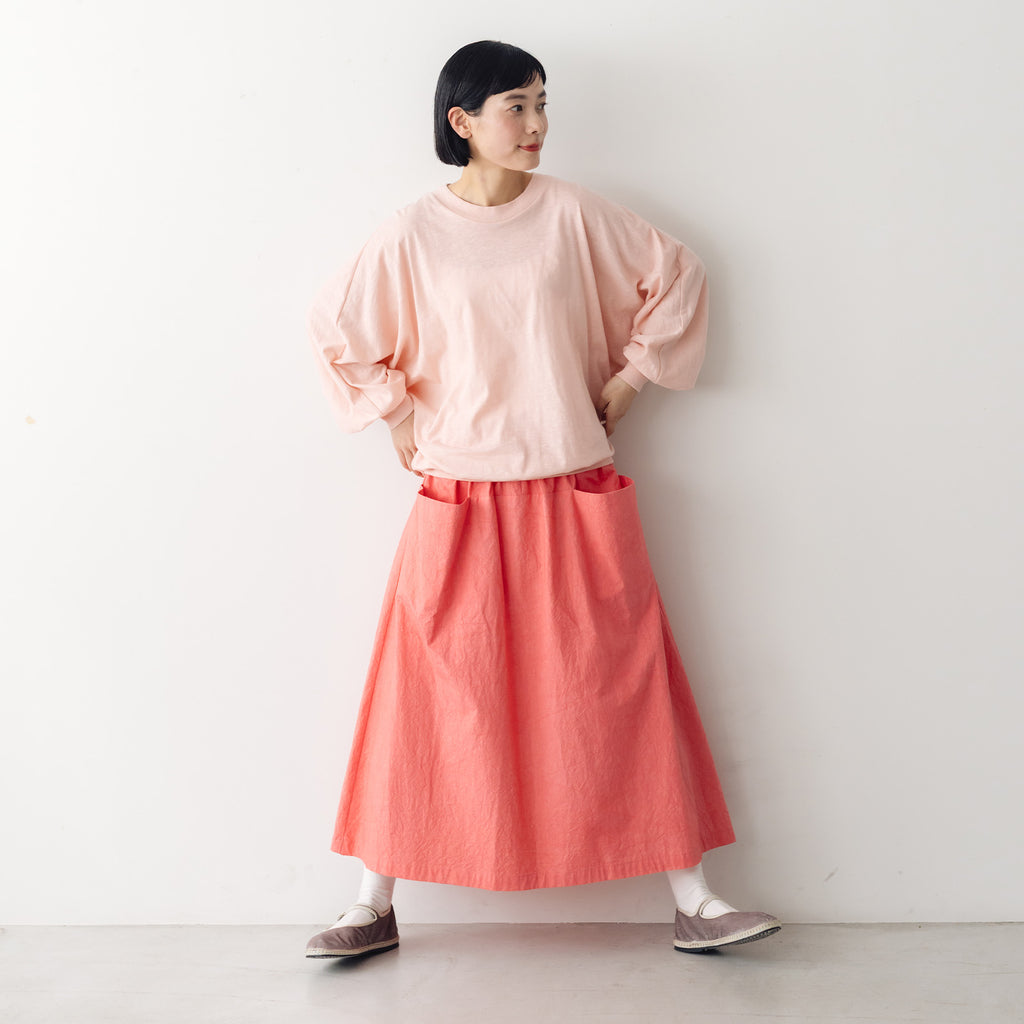 atelier naruse ダウンプルーフコットンカットインポケットスカート