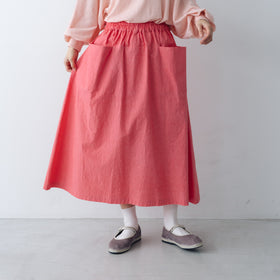 atelier naruse ダウンプルーフコットンカットインポケットスカート