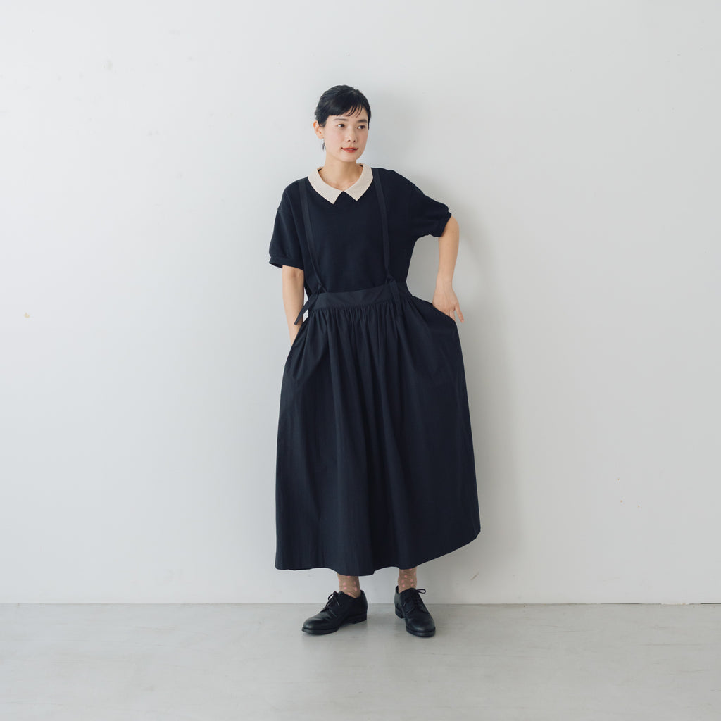 atelier naruse コットンサスペンダースカート