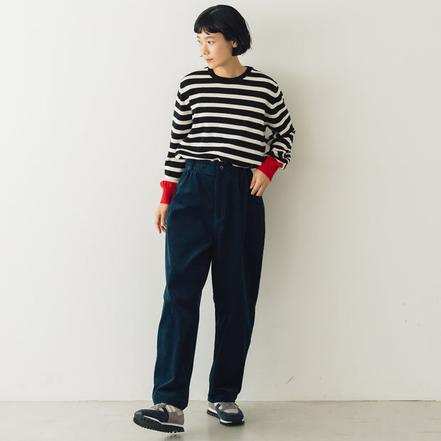 atelier naruse コットンコーデュロイパンツ ネイビー