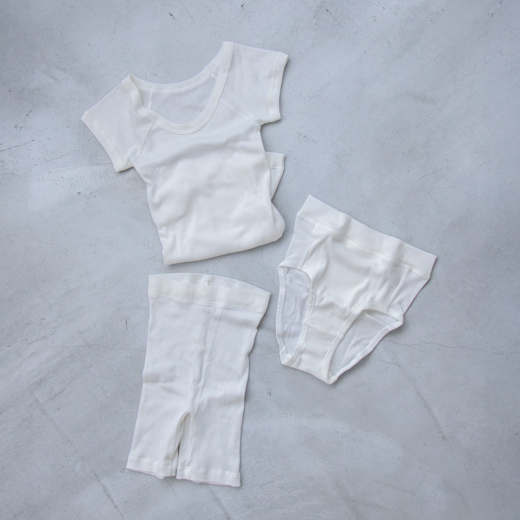 【一部SALE】くらすこと コットンリブなめらか フレンチスリーブ