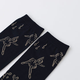 atelier naruse コットンミドルソックス〜バレリーナ〜