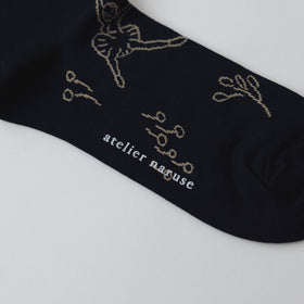 atelier naruse コットンミドルソックス〜バレリーナ〜