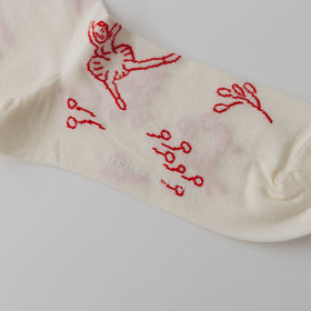 atelier naruse コットンミドルソックス〜バレリーナ〜