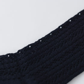 atelier naruse リネンストライプレースミドルソックス