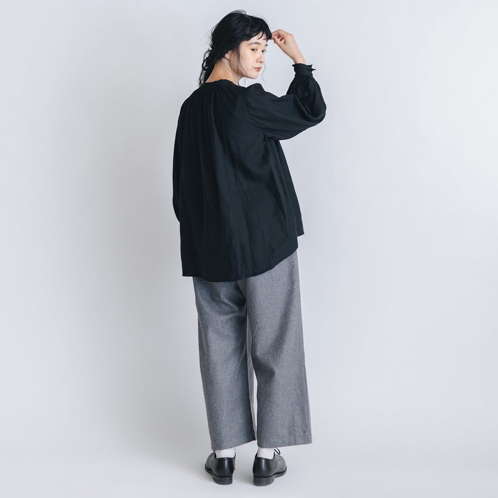 pot and tea ウールワイドパンツ