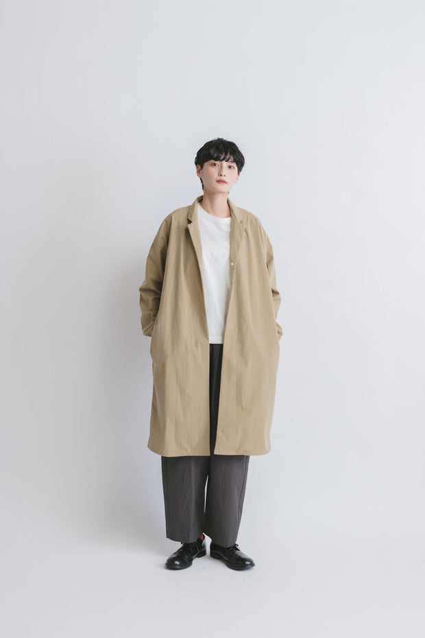 MUYA Nylon Livery Coat tailored collar