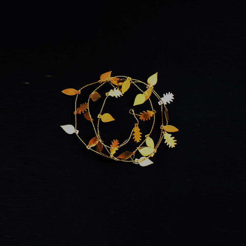 fog linen work ブラス ガーランド リーフ