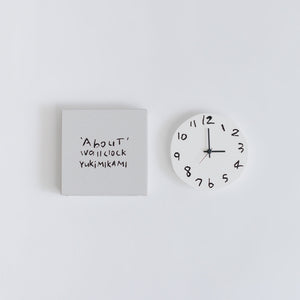 新品未開封　' About ' wall clock Yuki MIKAMI About' wall clock | Yuki MIKAMI | 岩嵜紙器のオンライン
