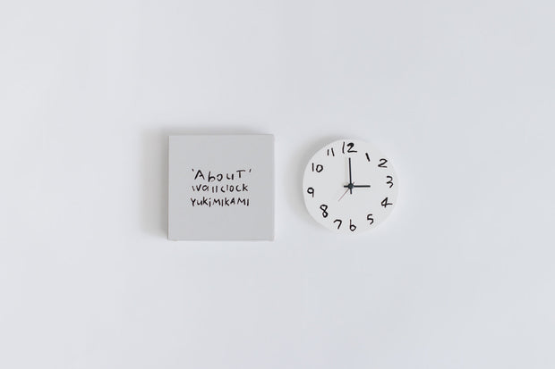 《お一人さま2点限り》' About ' wall clock  Yuki MIKAMI × 岩㟢紙器