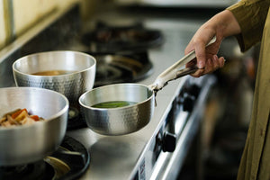 中尾アルミ製作所 打出ヤットコ鍋 ガス火用