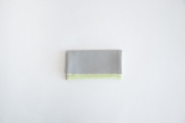 shuó Juzu Bukuro （Light Gray×Mint） ちりめん