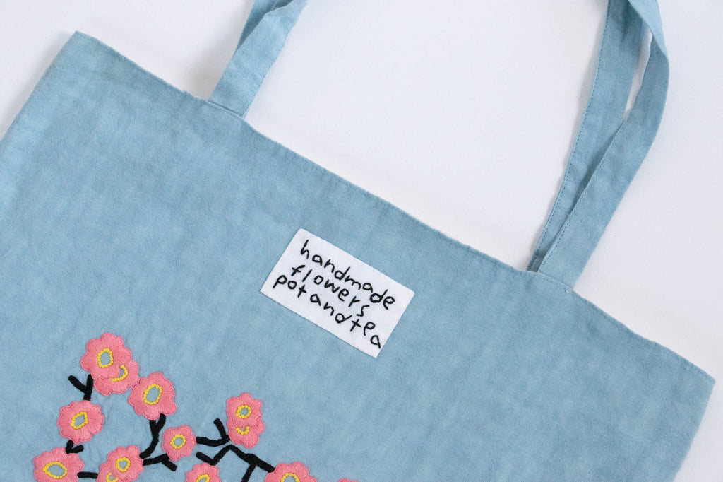 pot and tea 梅の花トートバッグ［期間限定販売］