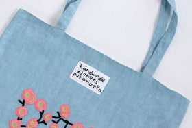 pot and tea 梅の花トートバッグ［期間限定販売］