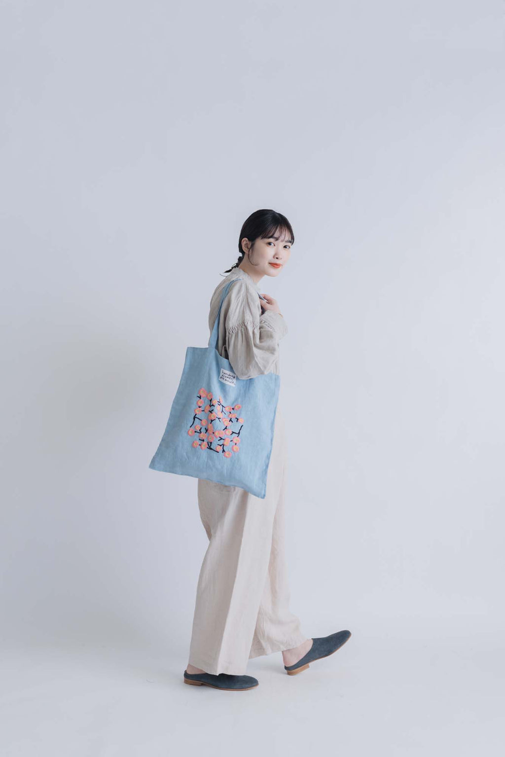 pot and tea 梅の花トートバッグ［期間限定販売］