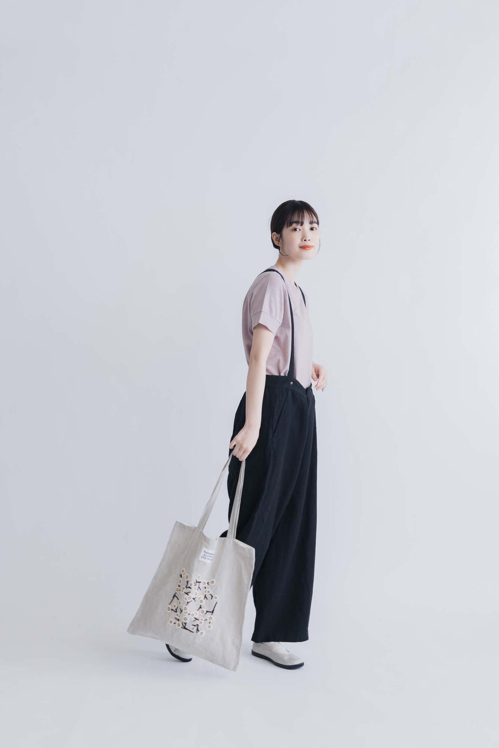 pot and tea 梅の花トートバッグ［期間限定販売］