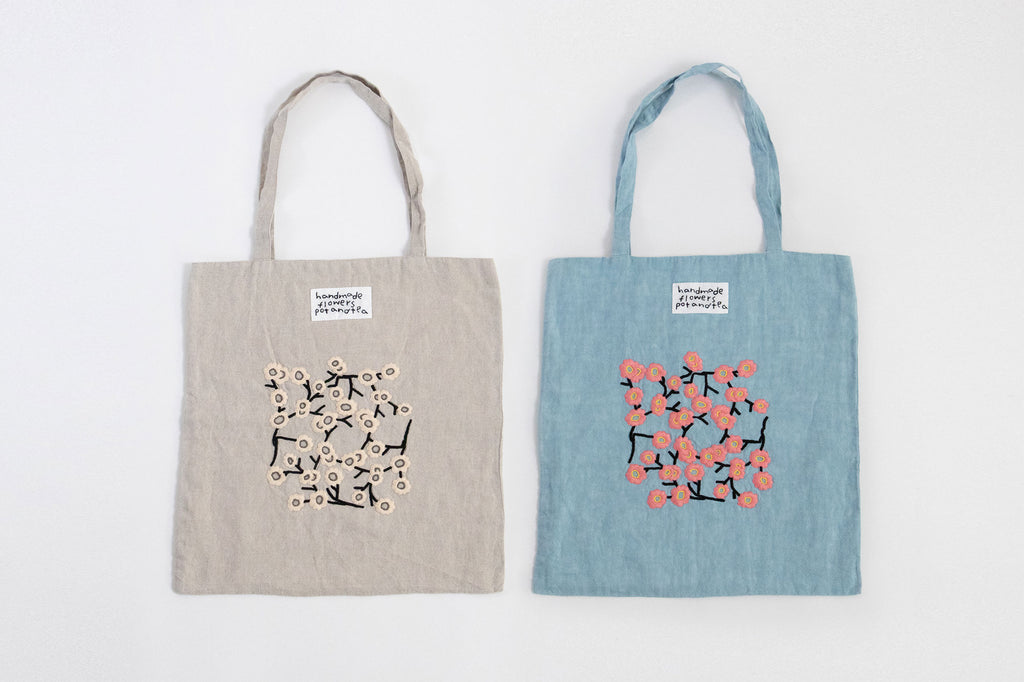pot and tea 梅の花トートバッグ［期間限定販売］